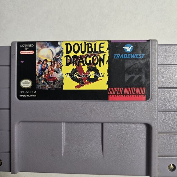 Nintendo Other - Double Dragon V: The Shadow Falls SNES Cartridge Only Authentic Tested Works